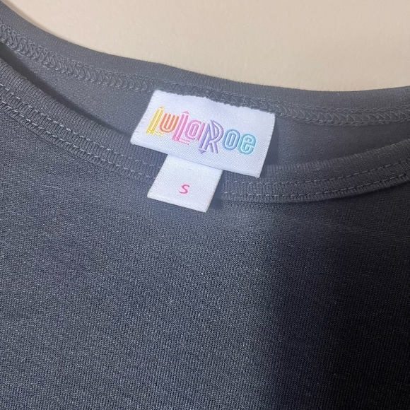 LulaRoe Maurine Black Ruffle Bottom Style Dress Size Small Festival Swing - Picture 3 of 7